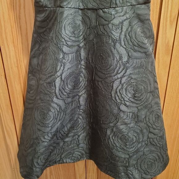 Calvin Klein Floral Jacquard Halter Dress - Picture 5 of 13